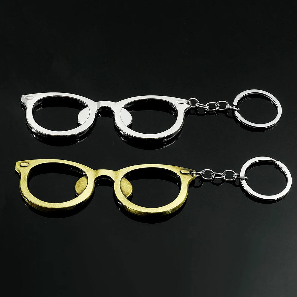 

Vintage Glasses Frames Keychain Creative Alloy Glasses Frames Pendant Keyrings for Women Men Car Handbag Key Holder Jewelry Gift