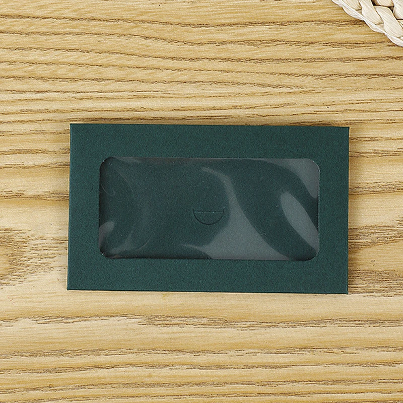 50pcs/lot Kraft paper envelopes Mailing envelopes Mini envelopes Window envelopes Mini Envelope Postcard Window Opening