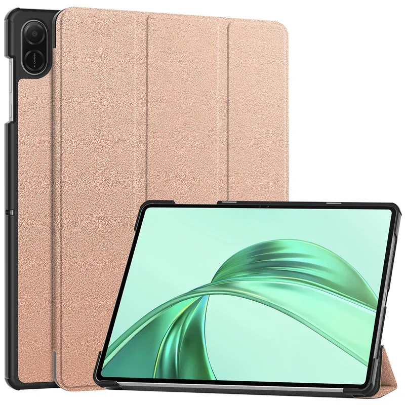 Premium Flip Tri-Fold Tablet Case with Stylus - PU Leather Hard Cover for Honor Pad X8a (11.0 inch, 2024)