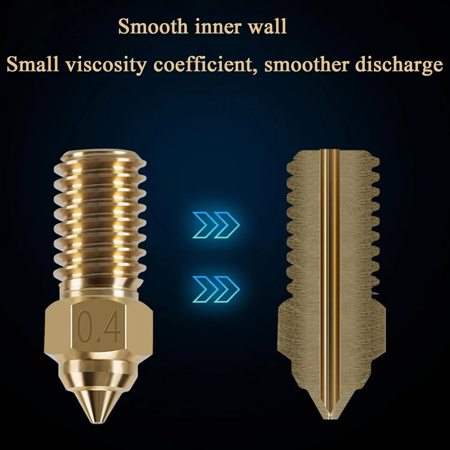 5/10PCS Elegoo Neptune 4, Neptune 4 Pro 핫 엔드 노즐 교체 부품 용 3D 프린터 0.4mm 고속 황동 노즐 키트