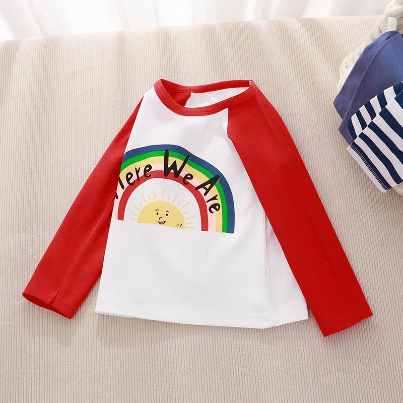 thumbnail image 1 of Kids Clothing Boys Girls T-Shirt Children's Clothes Cartoon Tops Long Sleeve Baby Clothing Autumn Winter Cotton Print Sweatshirt, 1 of 6