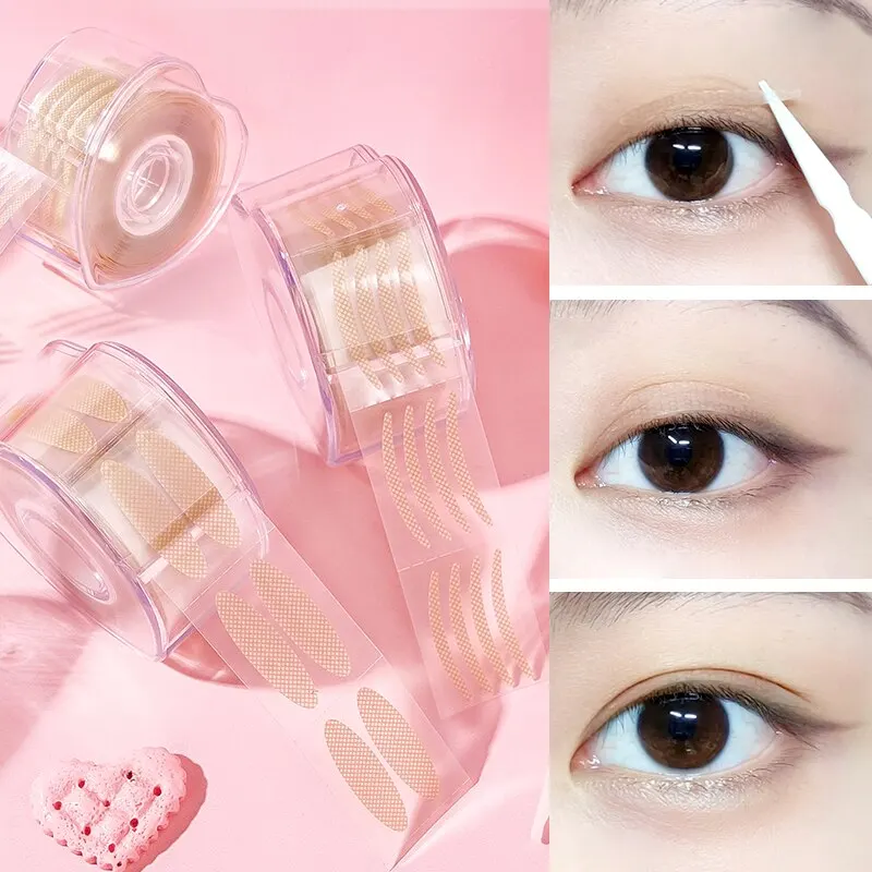 600pc/set Simulation Invisible Double Eyelid Tape Natural Traceless Permanent Large Eye Inner double fold eyelid tape