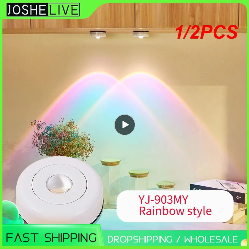 

1/2 шт., беспроводная настенная Светодиодная лампа