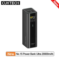New CUKTECH No.15 Power Bank Ultra 20000mAh PB200U Multi-ports 210W MAX Portable Charger TFT Color Screen For Phone Laptop 1