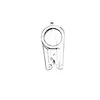 1pcs Stainless Steel Kitchen Small Knife Practical Portable Small Scissors Medium-Sized Travel Folding Scissors 1