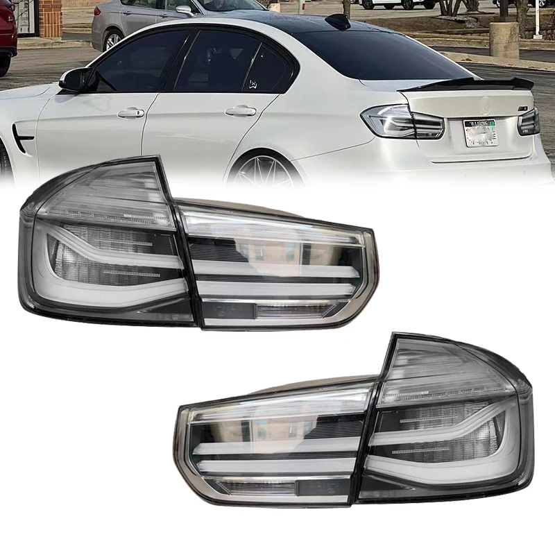 

Pair Rear Tail Light For BMW 3series 320 325 328 330 335i M3 F30 F35 F80 LED Taillight Custom White Clear Lens Car Signal Light