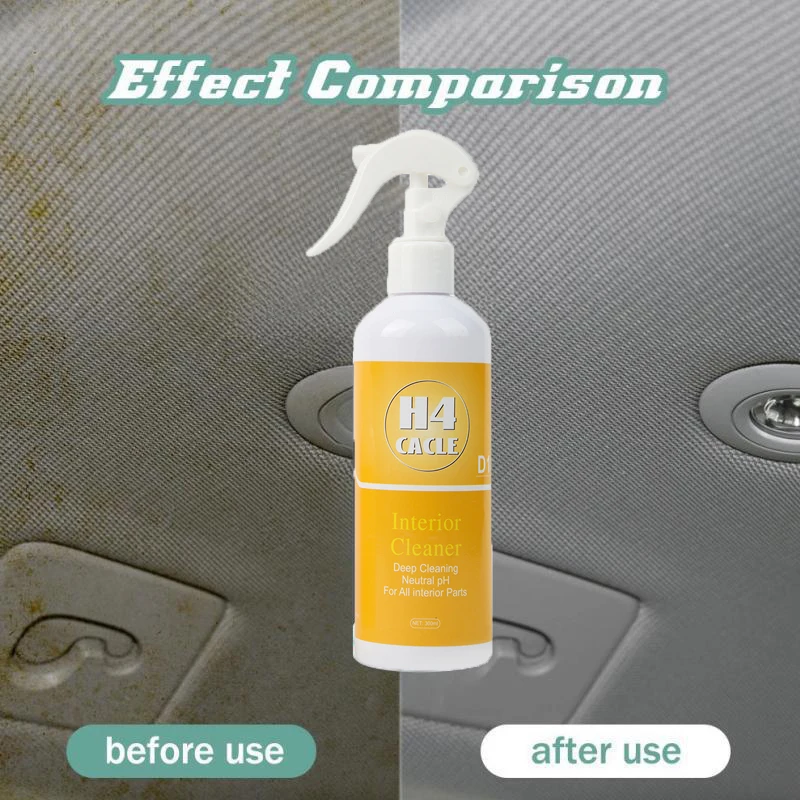 Car Cleaner Interior Cleaner Car Upholstery Cleaner Waterless Dashboard Seat Cleaner Door Panels Roof Cleaning Stain Remover Car Interior