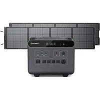 Portable Power Station with 400W Solar Panel,HELIOS 3600W Electric Solar Generator,3686Wh LiFePO4 Battery 1