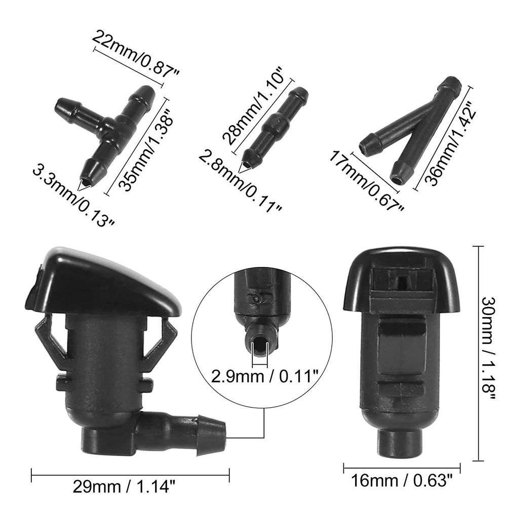 Front Windshield Washer Nozzles For Chevrolet Malibu 2008 2012 For Pontiac G6 High Quality