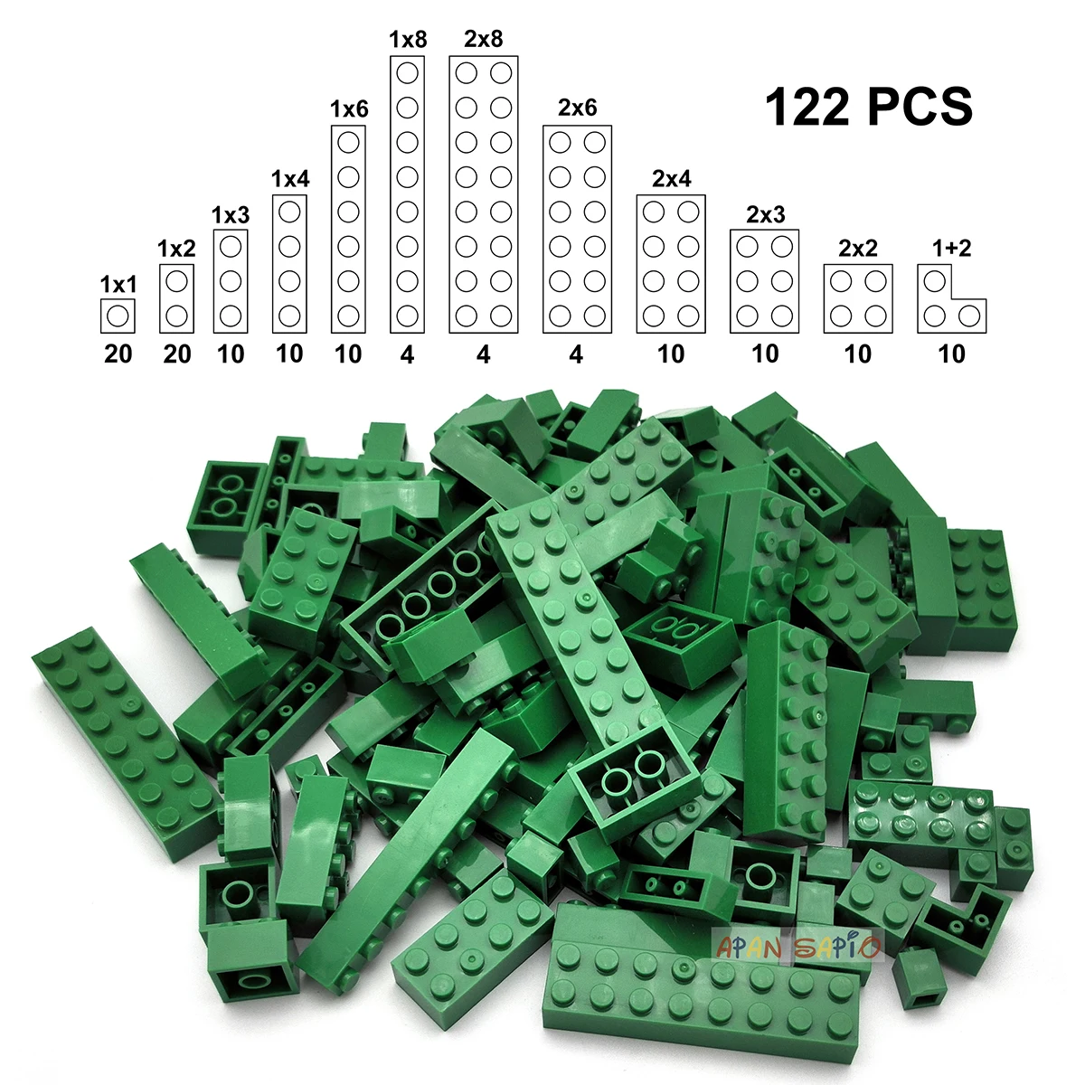 Green 122pcs