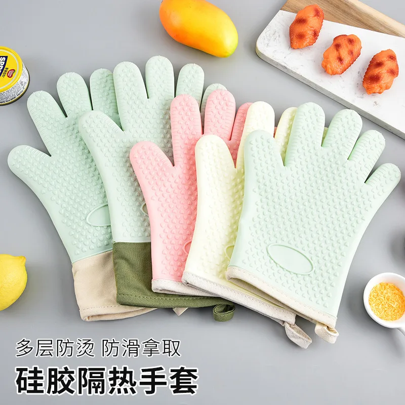 

1PC Microwave Silicone Anti Scalding Gloves, High-temperature Resistant Baking Oven, Creative Kitchen Insulation Gloves