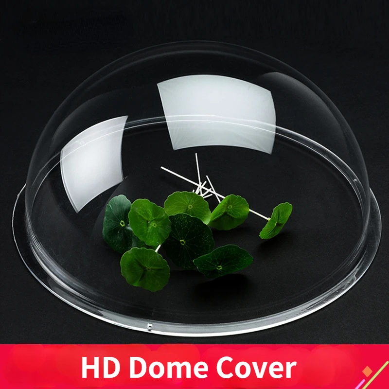 3.1 inch Small CCTV Camera Dome Glass Protective Cover Acrylic PC Hemisphere Shell Clear Color Size 84.8x44.8mm