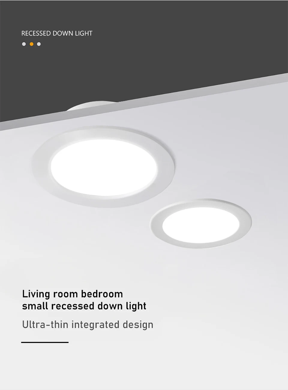 Description Picture 5 of itemLed Downlight AC110V 220V Ceiling Light Spot Led Plafond Recessed Down Light Round 6W 10W 14W 24W Spotlight Indoor Lighting