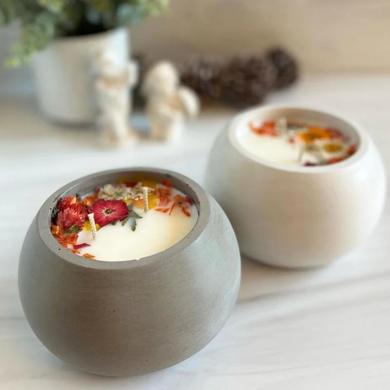 Flower Silicone Mold DIY Concrete Gypsum Succulent Pot