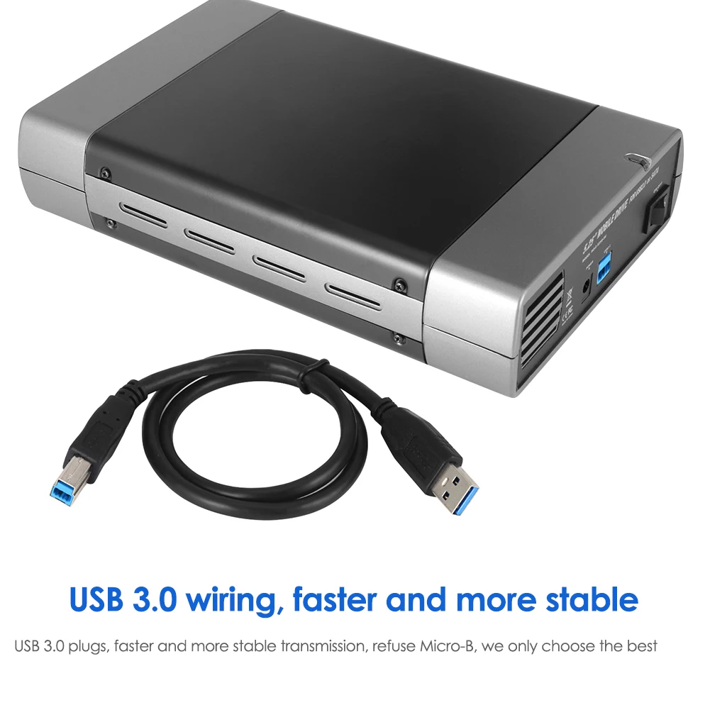 5.25inch Optical Drive Enclosure USB3.0/2.0 To SATA 8TB External