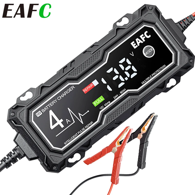 Зарядное устройство EAFC для автомобильных мотоциклов, 12 В, 4 а