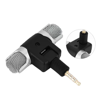 Microfono Microfono per telefono Microfono stereo Microfono stereo Microfono Jack placcato oro da 3,5 mm per telefoni Andriod iPhones