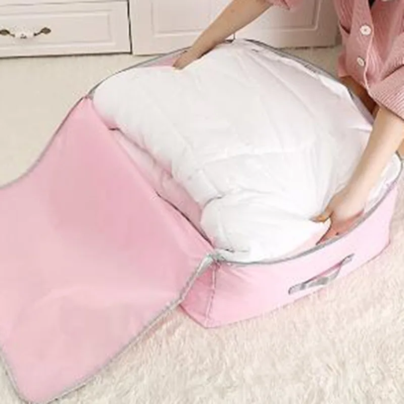 Quilt Storage Bag Oxford Organizer Large Capacity Closet Organizers Blanket Dustproof Zipper Storage Bags Wardrobe Storage Box 5