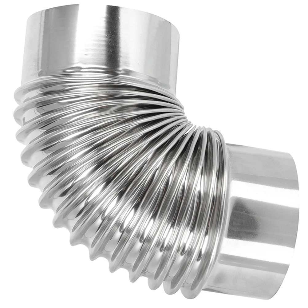 

Wood Stove Pipe Flue Stainless Steel Chimney Exhaust Pipe Metal Elbow Exhaust Pipe
