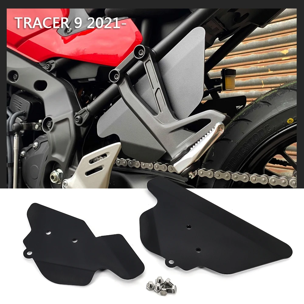 

Passenger Splash Guard Infill Panels Rear Seat Foot Pedal Footrest holder Fender Mudguard For Yamaha Tracer 9 Tracer9 2021 -