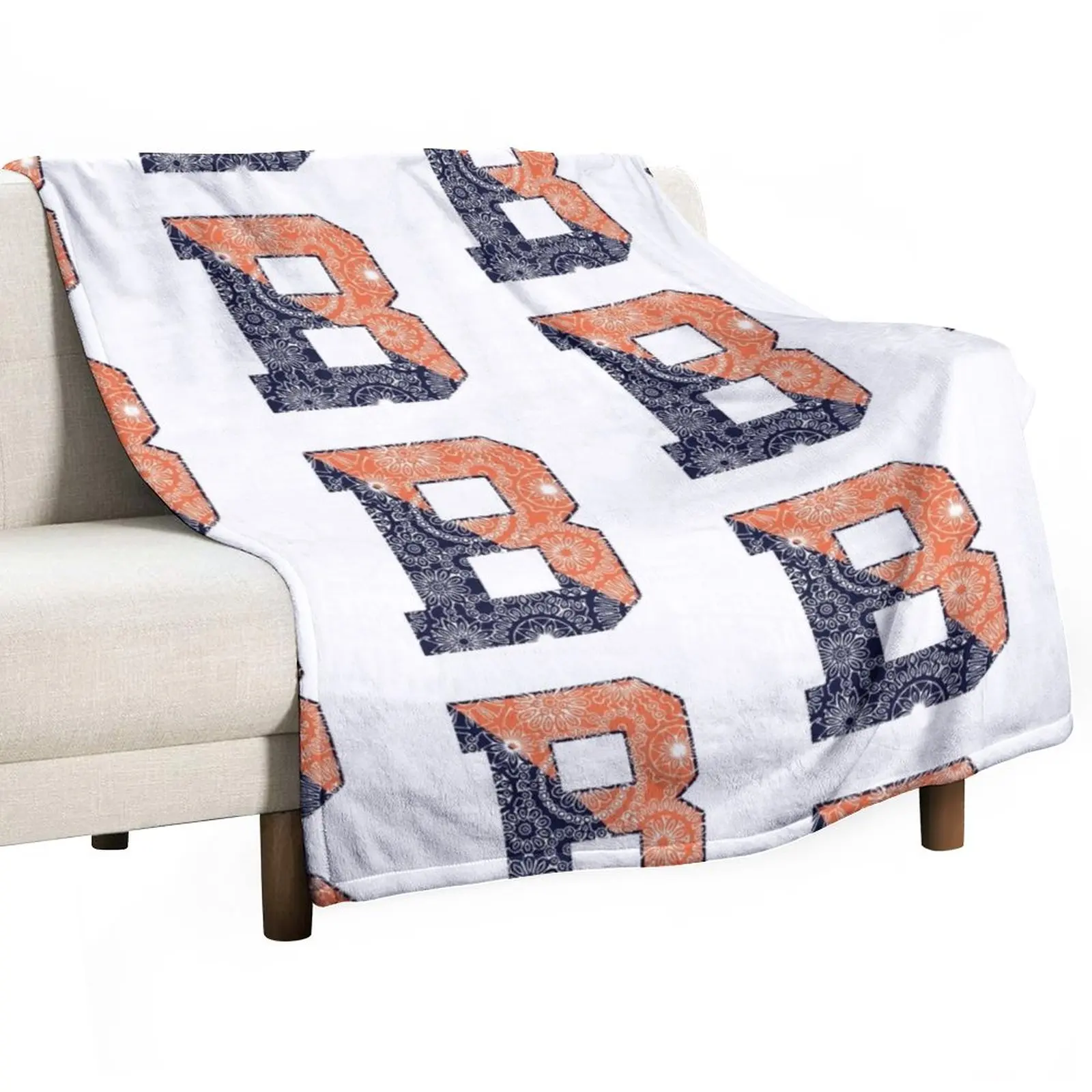 

Bucknell B - Full Pattern Throw Blanket Sleeping Bag Blanket Personalized Gift Flannels Blanket