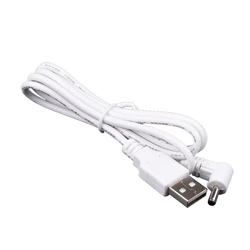 Elbow USB to DC 5V Power Cable, 1m, 3.5x1.35mm Connector (White)