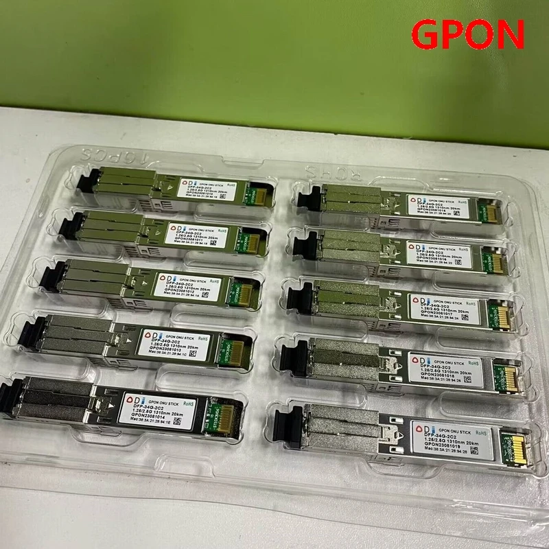 PON STICK EPON GPON XPON SFP ONU Stick With MAC SC Connector DDM pon module HGU 1490/1330nm PPPoE IPoE 1.25Gbps 802.3ah 6
