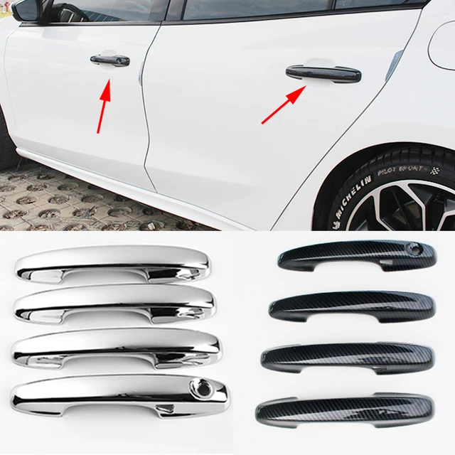 Nero in Fibra di Carbonio Maniglia di Portello Della Copertura per Ford Kuga  MK2 2013 ~ 2019 2014 2015 2016 2017 2018 Accessori per Auto Adesivi trim  Set Chrome - AliExpress