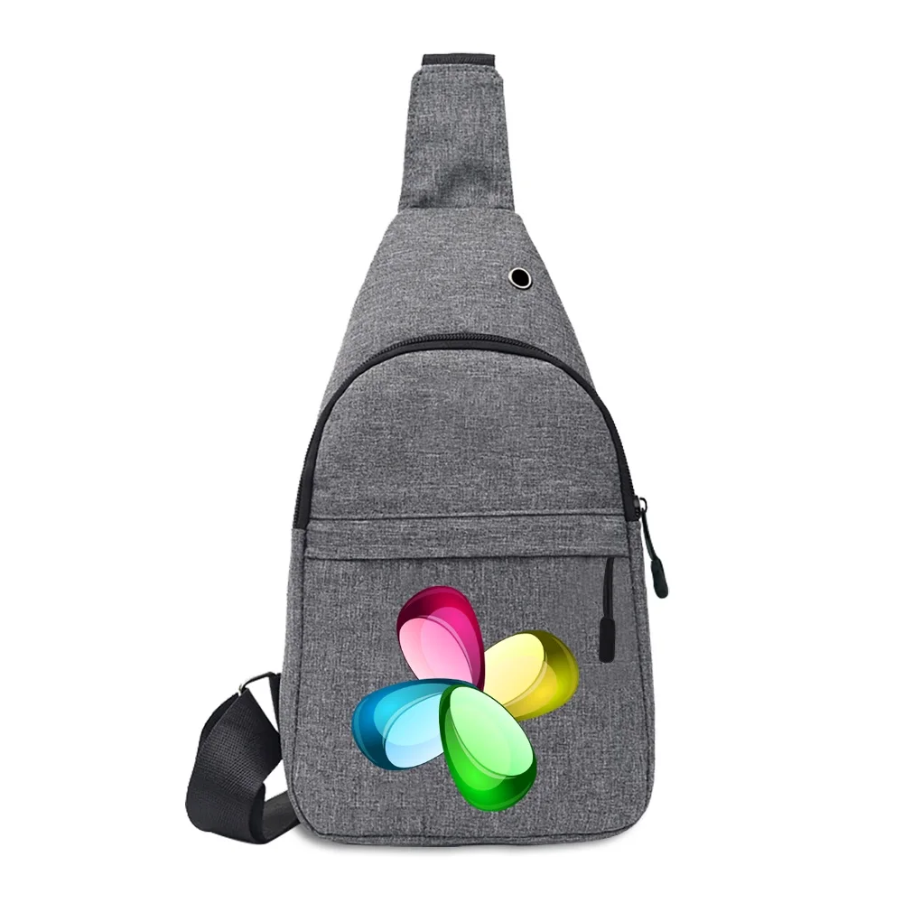 Men\'s Shoulder Bag Canvas Sport Crossbody Trend Outdoor Chest Bag for Men Daily Picnic Travel Package Mobile Phone Chest Bag