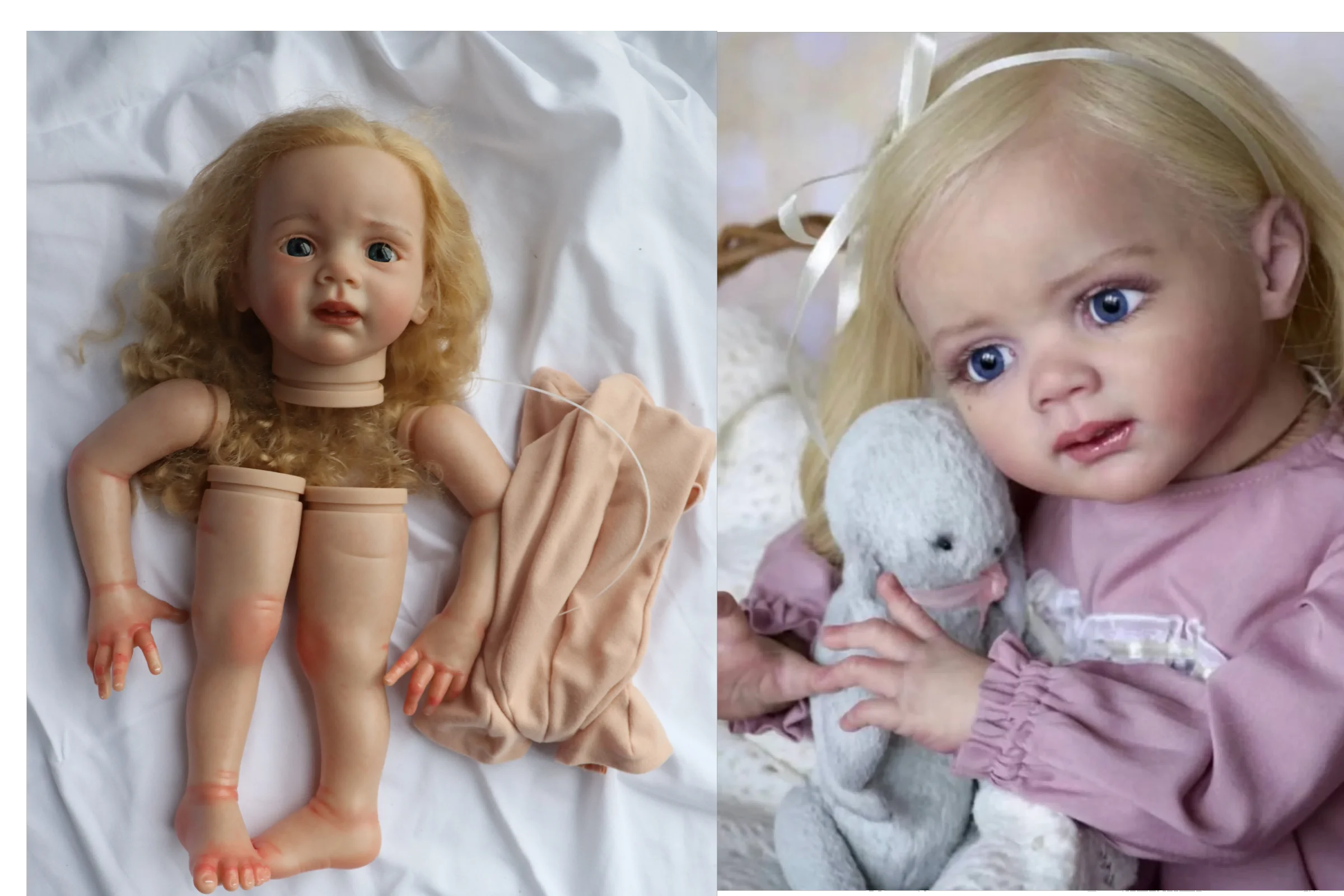 FBBD Artist Painted Reborn Baby Doll Fritzi 25inch Unassembled Kit With