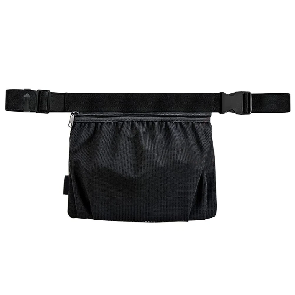 

Adjustable Strap Waist Hanging Training Mesh Pocket Time Saving For Golf Oxford Cloth Tennis Pick Up Bag Zipper Closure Portable