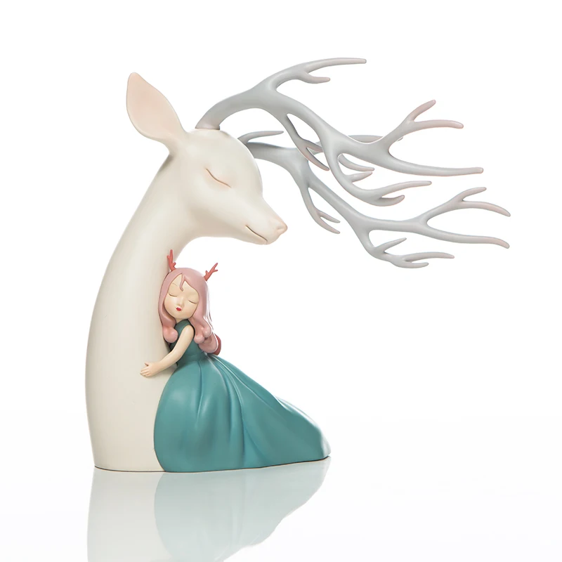 

YY Desk Decorations Ornament Birthday Gift for Girl Friend Living Room Decoration Deer Decoration