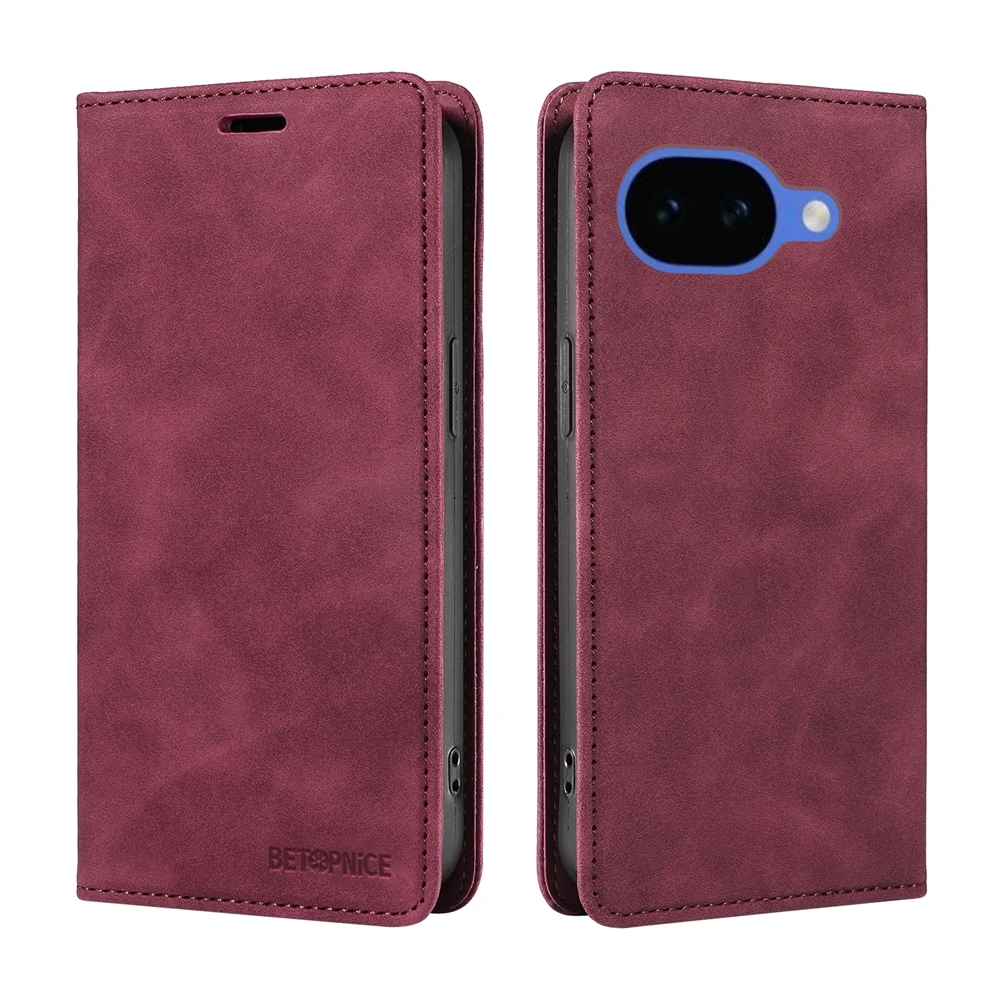 RFID Blocking Magnetic Wallet Case - Premium Flip Cover with Stand and Card Slots