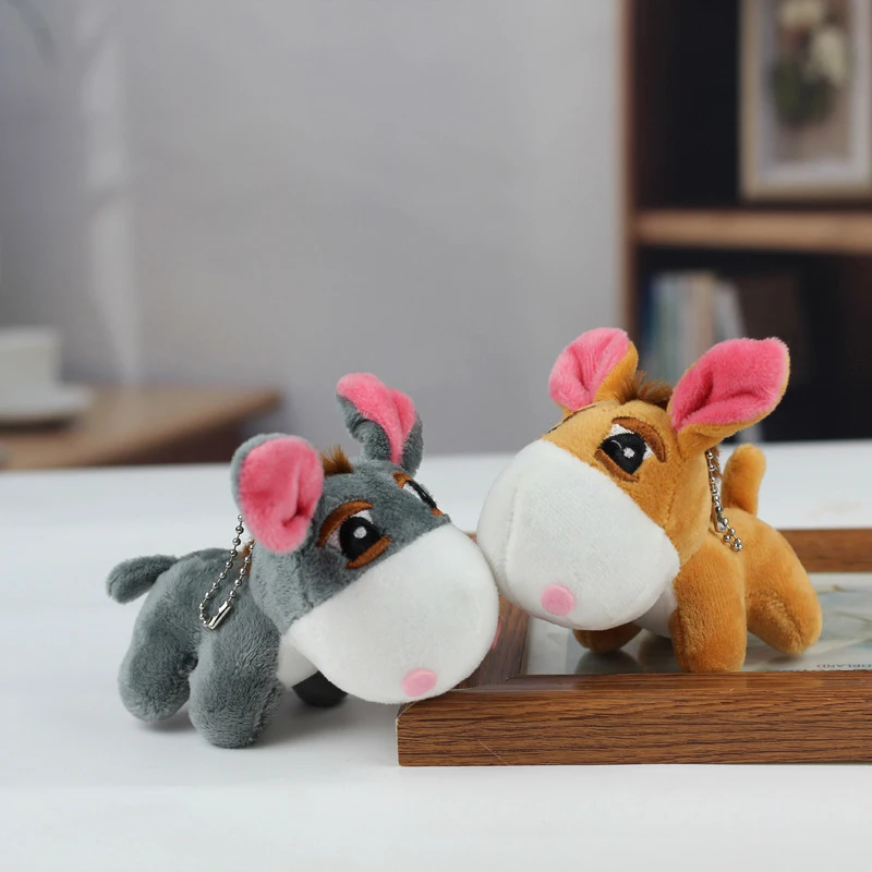 Cartoon Little Donkey Pony Plush Toy Cute Horse Pendant Soft Stuffed Doll Keychain Backpack Car Bag Key Ring Decor Kid Gift рюкзак детский ср 01 29 21 5 13 5 my little pony