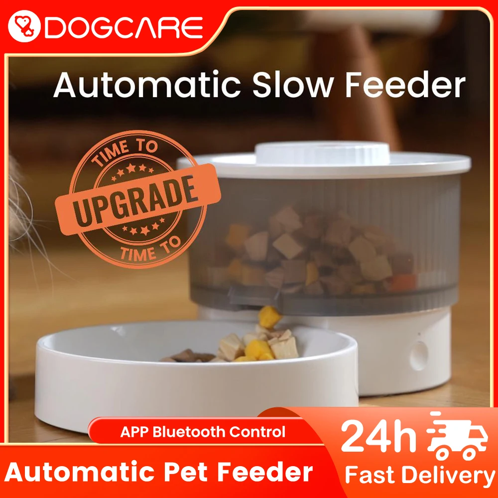 

DOGCARE Automatic Cat Feeder Dog Food Kibble Dispenser APP Bluetooth Remote Control Feeding Auto Dog Cat Pet Feeding Supplies