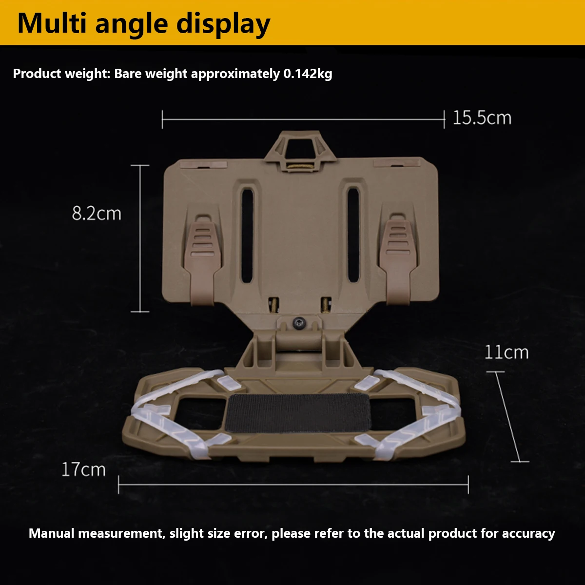 Navigation Board Holder Phone Holder Airsoft Plate Carrier Molle Phone Carrier Outdoor Navigation Board Quick Access Foldable Holder Tactical Vest Chest Rig Mount