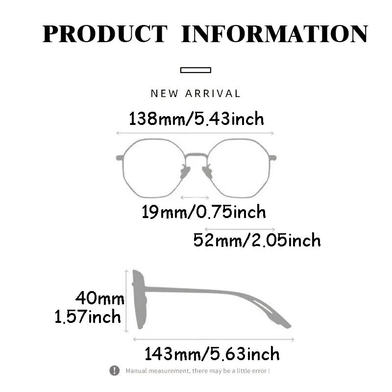 Color-Changing Transitional Lens Glasses with Stylish Unisex Computer Frame