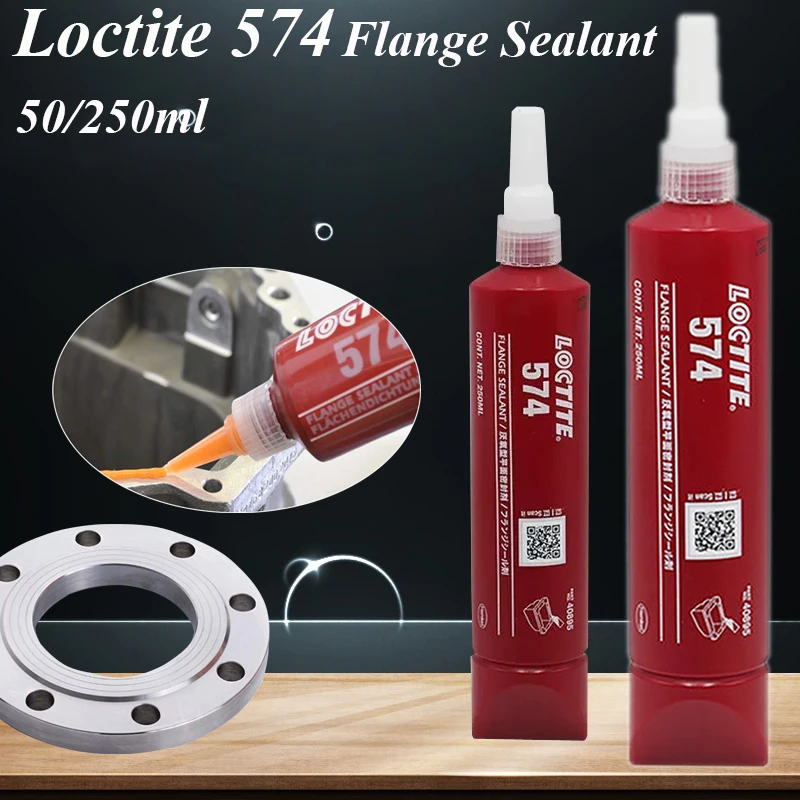 250/50Ml Adesivo Flangia Sigillante Loctite 574 Media Forza Piano Sigillante Grande Gap Riempimento Rigido Metallo Flangia Sigillante Colla