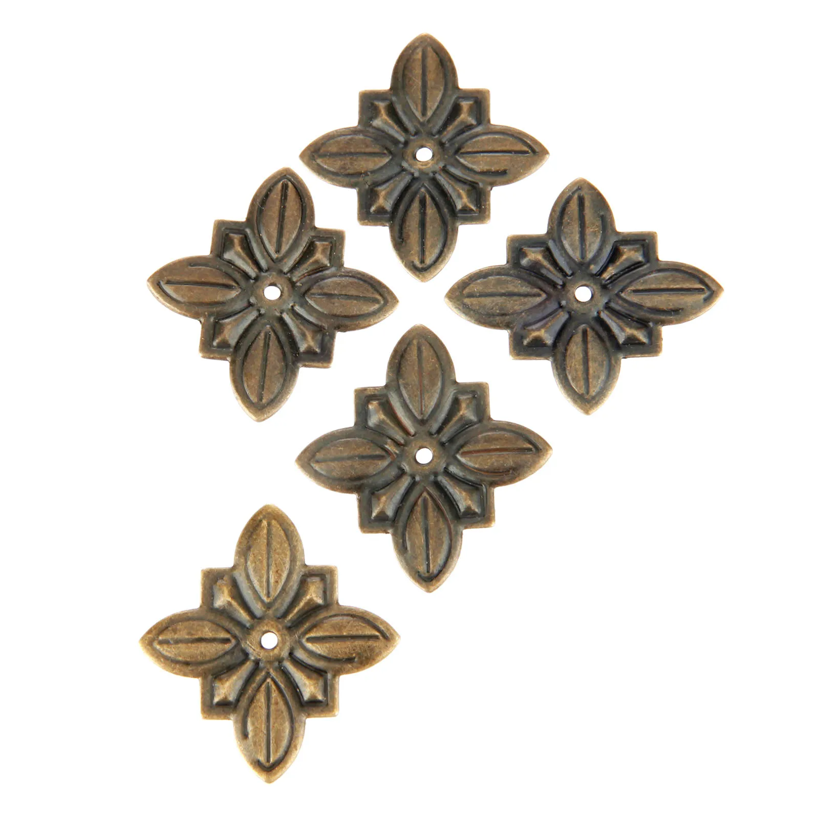 DRELD 50Pcs Antique Bronze Furniture Upholstery Nail Tachas Jewelry Gift Case Box Door Sofa Decorative Tack Stud Pushpin 30*27mm upholstery nail