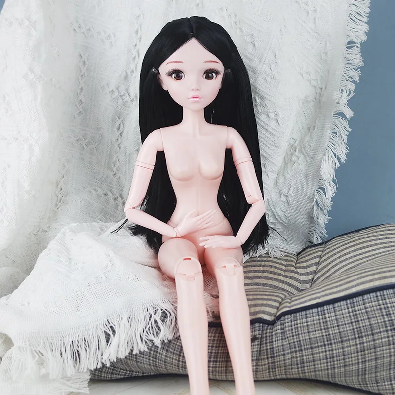 Кукла шарнирная 3D с реальными ресницами 60 см |