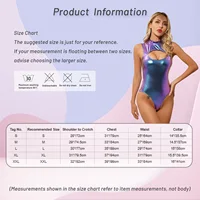 Women Sexy One Piece Swimsuit Fashion Metallic Cutout Bodysuit Sleeveless Leotard Female Pool Party Beachwear Night Clubwear - Image 6