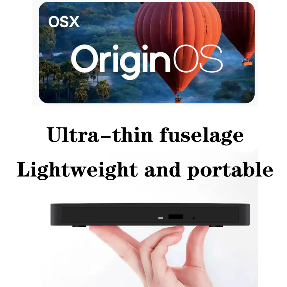 6-in-1 External DVD Player USB3.0/Type-C Portable CD Recorder DVD RW Support Win