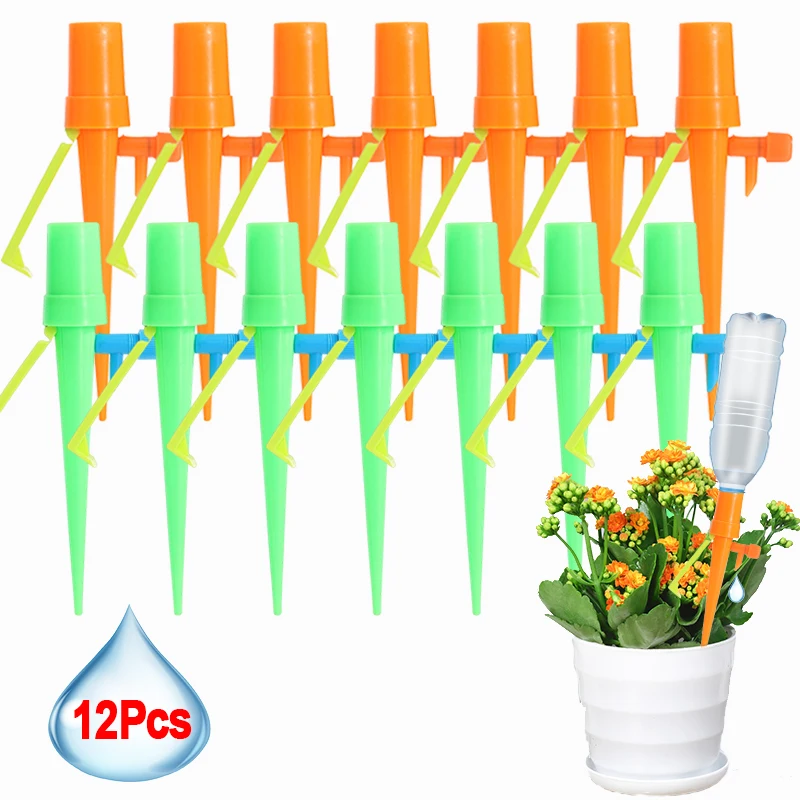 3/12Pcs Automatic Drip Irrigation Watering System Garden Dripper Plant