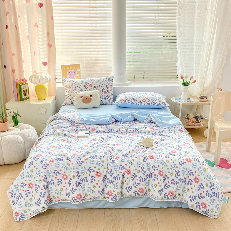 

New Skin-Friendly Washed Cotton Single Summer Quilt
