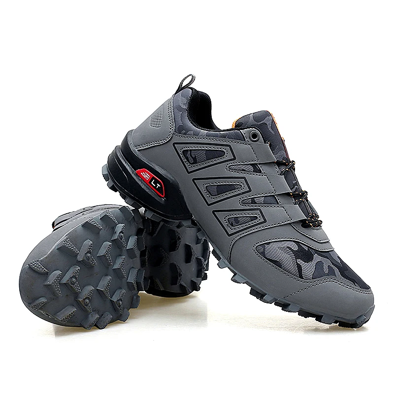 2022 New Men Shoes Outdoor Hiking Sneakers Waterproof Fishing Shoes Woodland Non-Slip Hunting Shoes Men Off-Road Riding Shoes