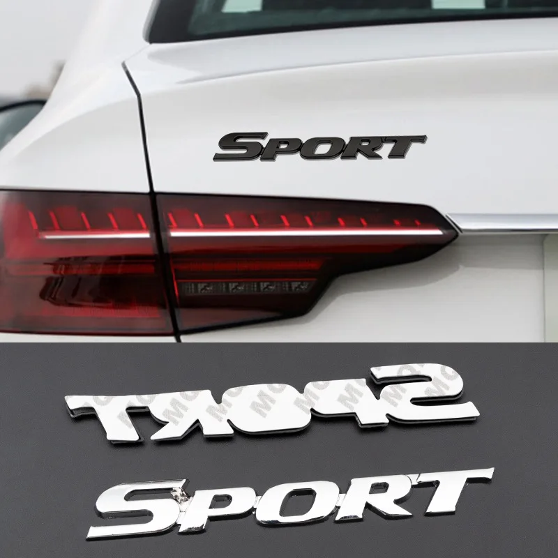 Car Styling 3D ABS Chrome Logo Car Sticker SPORT Emblem Badge Door