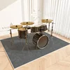 Simple Solid Piano Drum Carpet Thickened Shock Absorption Sound Insulation Non-slip Mat Light-luxury Living Room Bedroom Rug 1