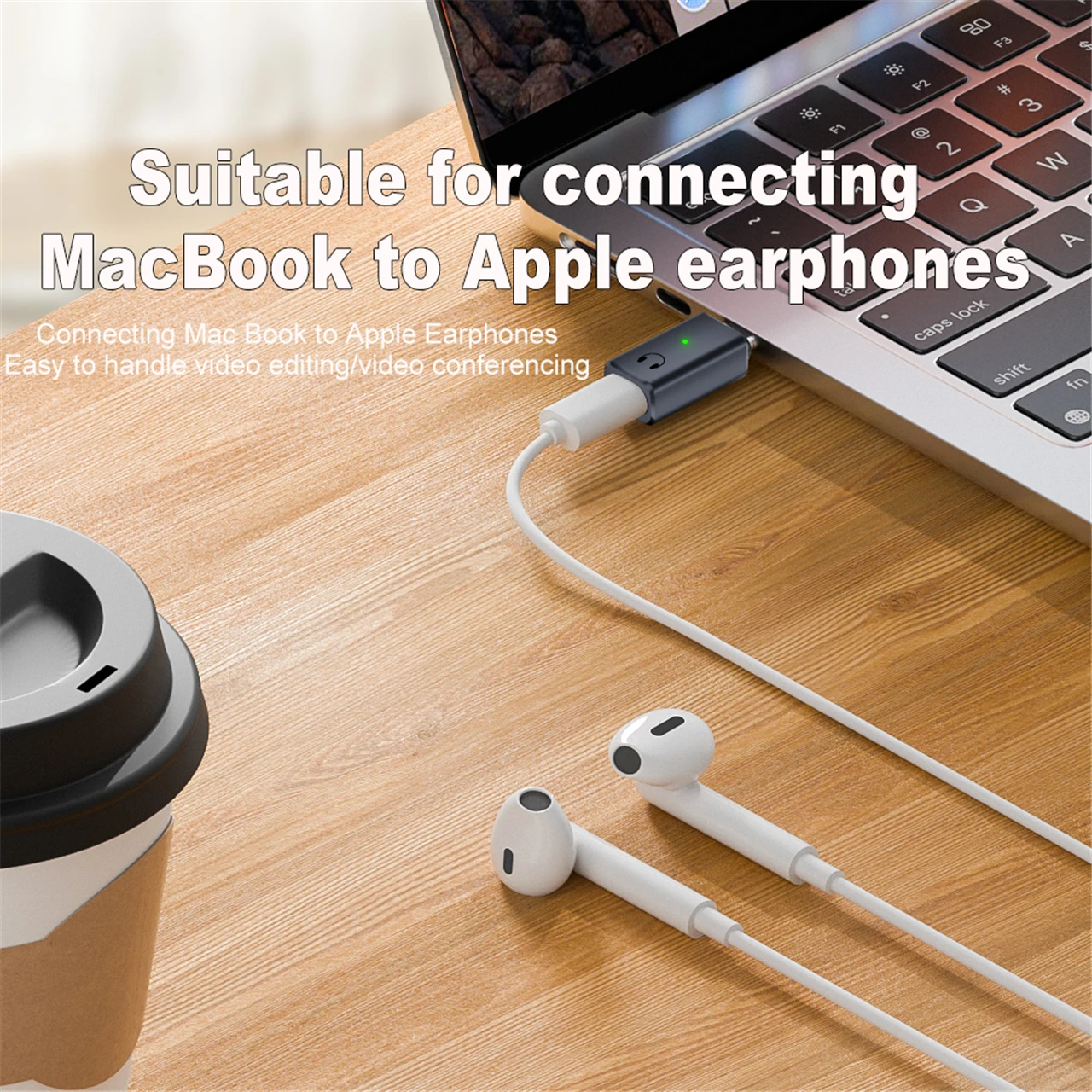 Adapter Apple Earphone Wire Connection Jack Adapter Iphone Earbuds - Main Image