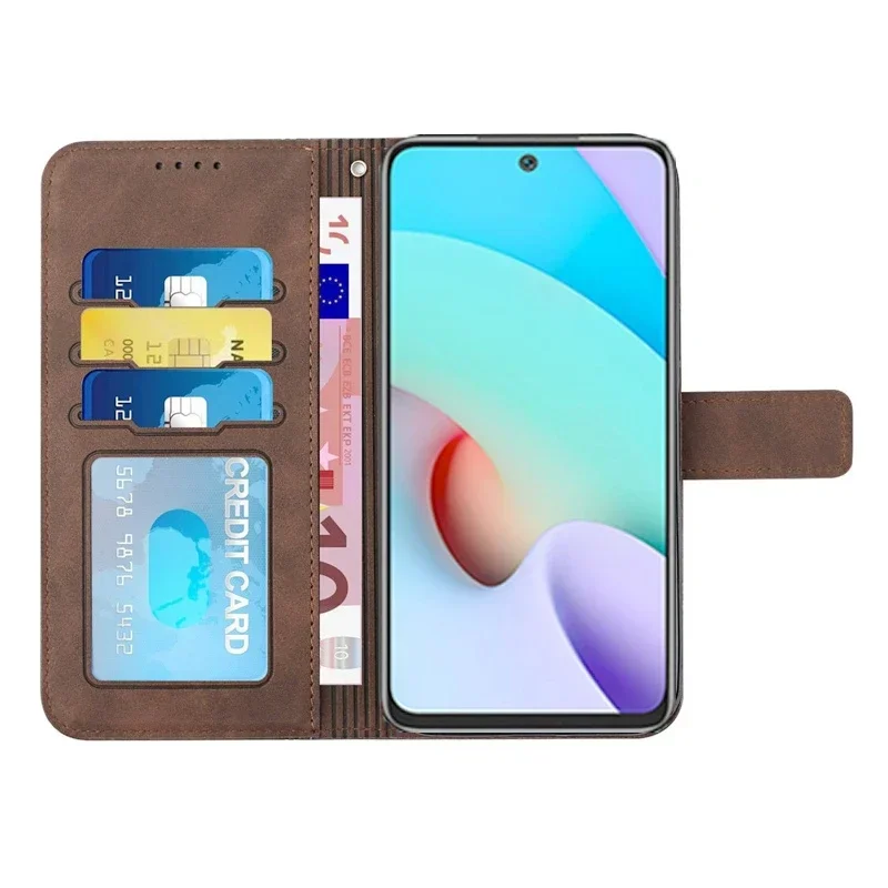 Matte Leather Wallet Case for Redmi Note 14 14 Pro Note 13 Pro Redmi 12 11 10 9 14C 13C 12 12C 10 for Leather Wallet Case