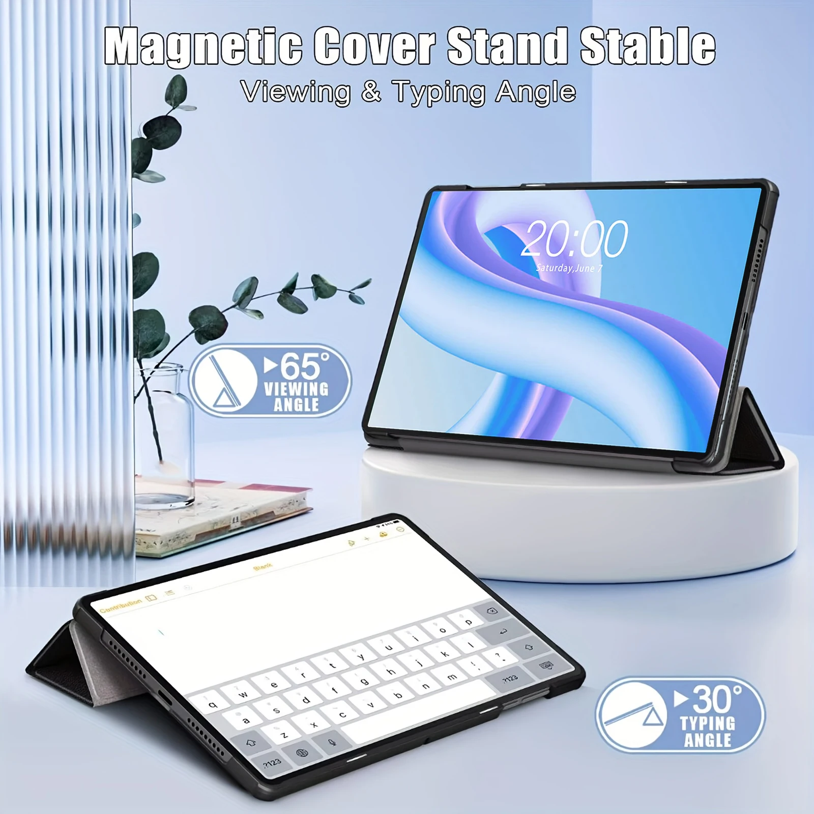 Ultra Slim Shockproof PU Leather Tablet Case - 10.1 Inch Protective Cover